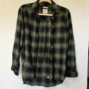 Green flannel (Size Medium) from American Eagle